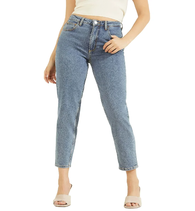 Guess Womens High Rise Mom Jeans