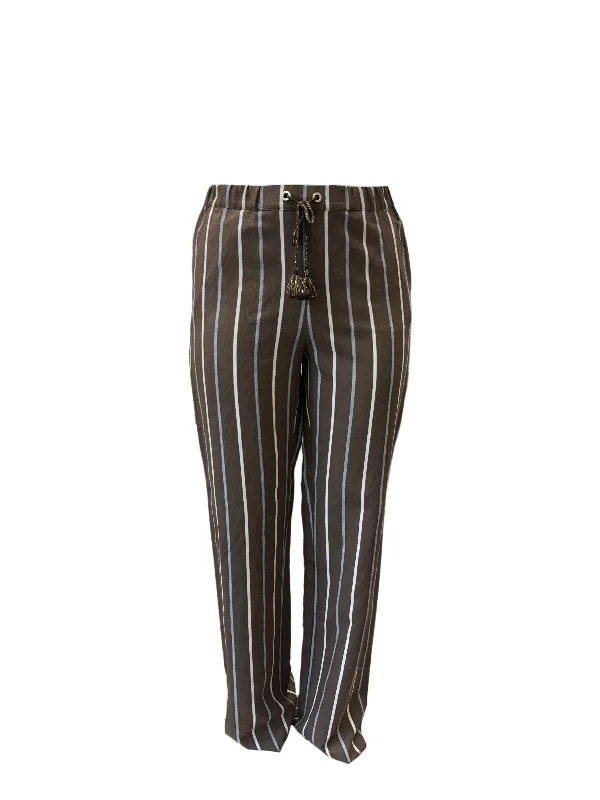 Marina Rinaldi Women's Brown Retina Straight Leg Pants NWT