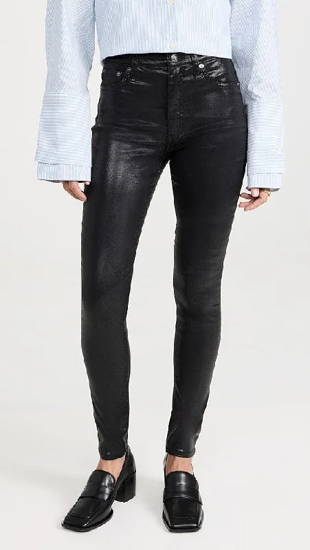 "Nina" Coated Black Jean