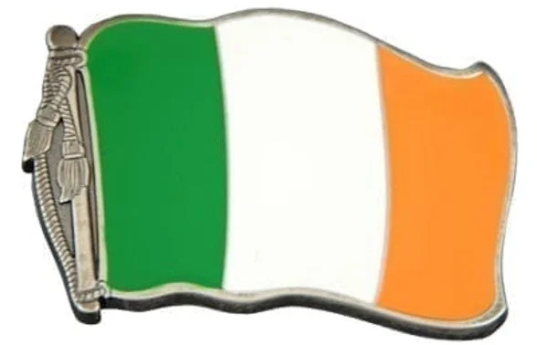 Pant Belt Buckle - Irish Flag with Bottle Opener