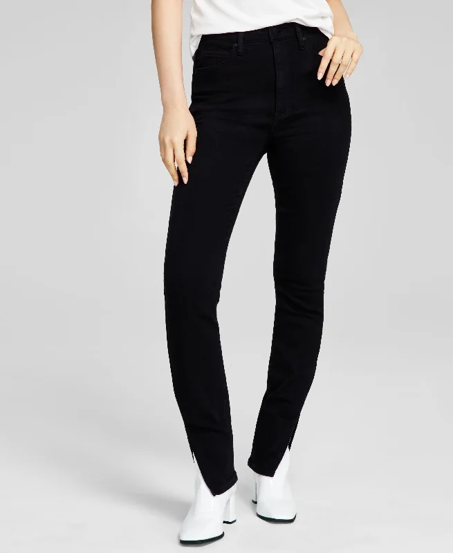 Women's High-Rise Skinny Split-Hem Jeans