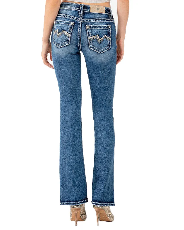 Women's Mountain Range Mid-Rise Bootcut Jeans