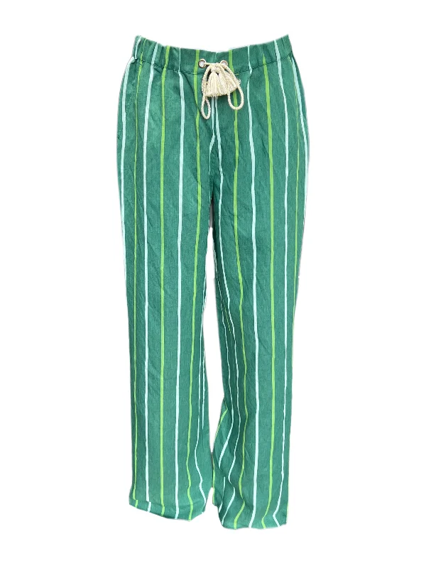 Marina Rinaldi Women's Green Retina Straight Leg Pants NWT