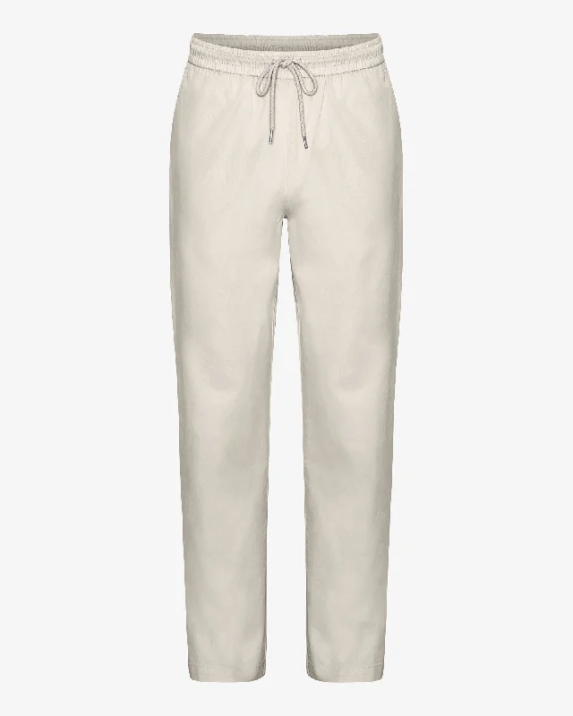 Organic Twill Pants - Ivory White