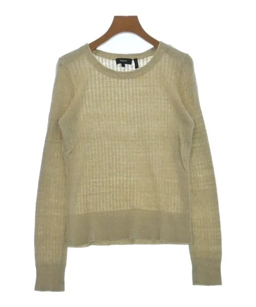 Theory Sweaters Denim Fabric Leather Fabric Suede Fabric