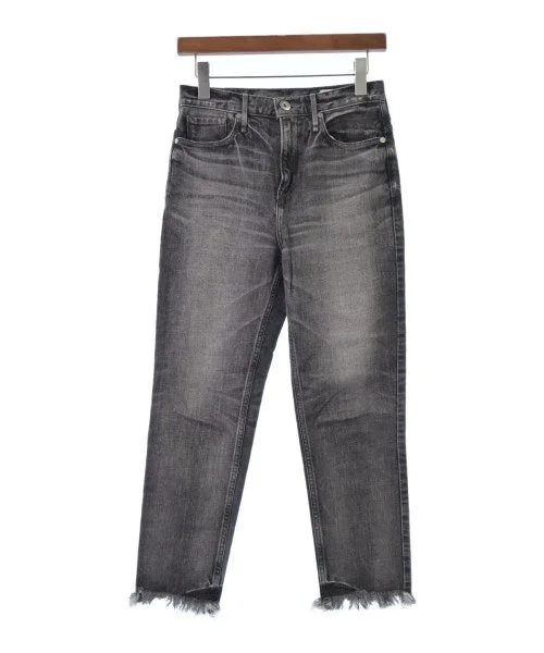 upper hights Jeans Fashionable Raw Edge Jeans