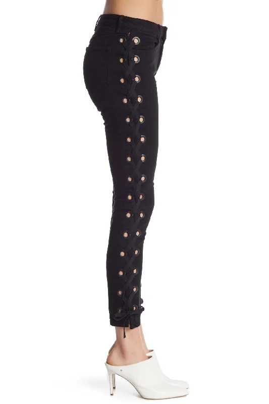 3 X 1 Women's Lacy Midway Skinny Lace Up Jeans Cropped Casual High-Waisted Bootcut Jeans 3 X 1 Women's Lacy Midway Skinny Lace Up Jeans Cropped Casual High-Waisted Bootcut Jeans