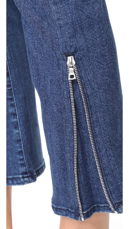 3X1 Denim Presley Gusset Zip Jeans Cropped Denim Trendy Flared Leg Jeans