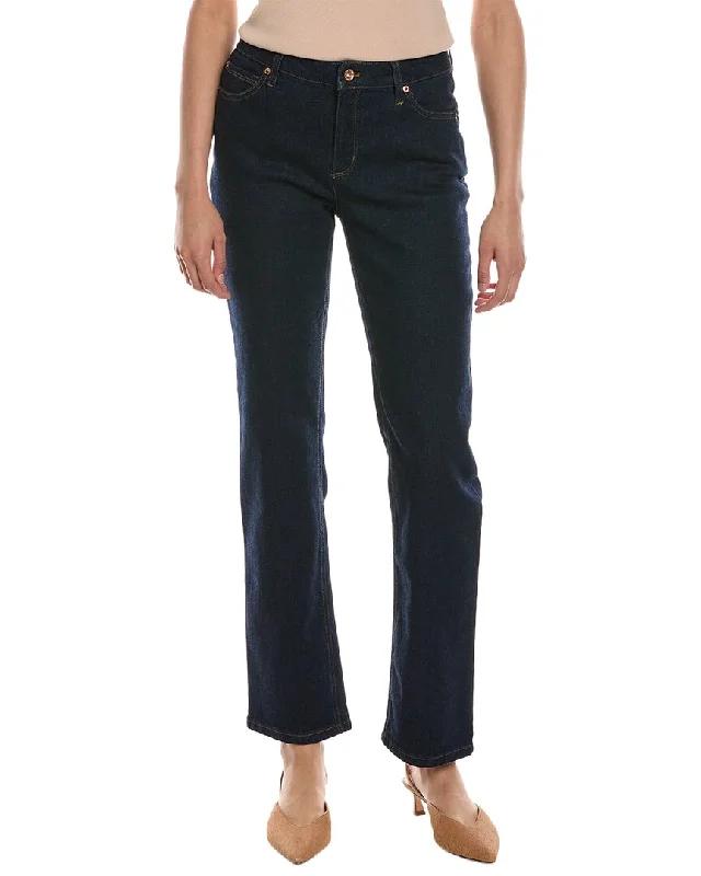 Anne Klein Fly Front 5-Pocket Straight Leg Jean Comfortable Distressed Straight-Leg Jeans Anne Klein Fly Front 5-Pocket Straight Leg Jean Comfortable Distressed Straight-Leg Jeans