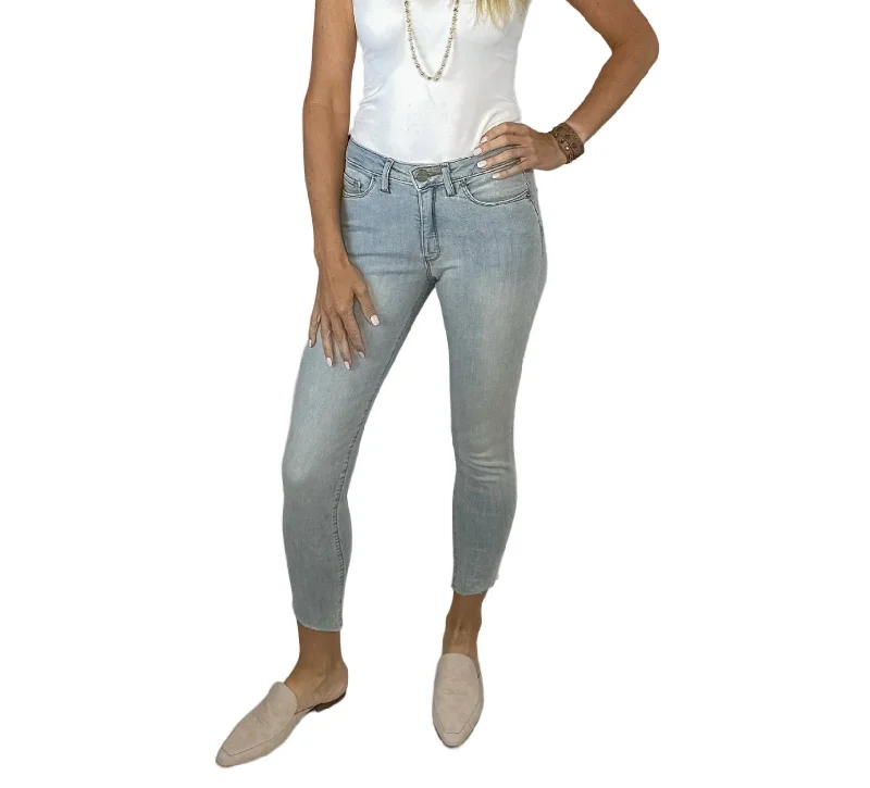 Blair Mid Rise Ankle Skinny Jeans In Silver Lake Trendy Skinny Fit Jeans