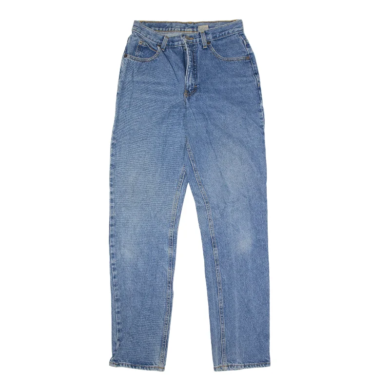 CALVIN KLEIN Jeans Blue Denim Regular Straight Womens W28 L32 Trendy Cut-Off Denim Shorts