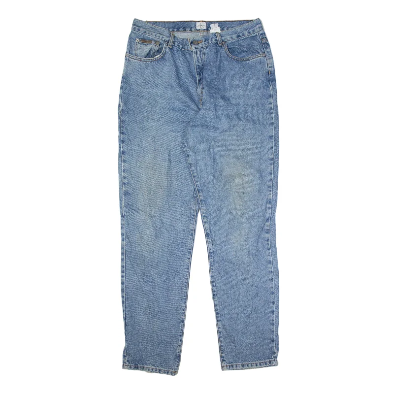 CALVIN KLEIN Jeans Blue Denim Relaxed Tapered Womens W34 L32 Cozy Stretch High-Waist Jeans CALVIN KLEIN Jeans Blue Denim Relaxed Tapered Womens W34 L32 Cozy Stretch High-Waist Jeans