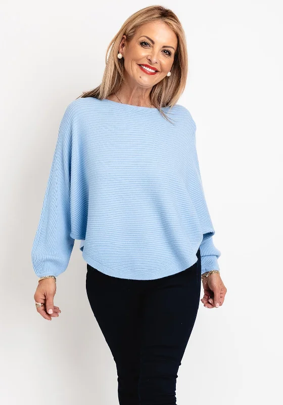 D.E.C.K By Decollage One Size Ribbed Sweater, Sky Wool Fabric Cashmere Fabric Tweed Fabric D.E.C.K By Decollage One Size Ribbed Sweater, Sky Wool Fabric Cashmere Fabric Tweed Fabric