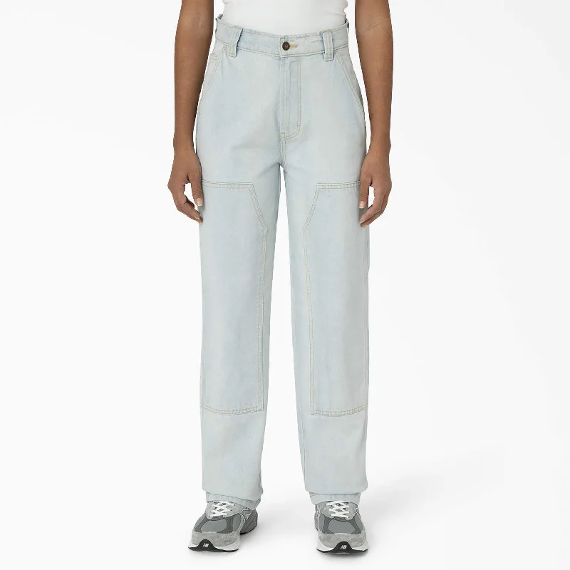 Dickies Women’s Madison Loose Fit Double Knee Jeans Elegant Wide-Leg Jeans