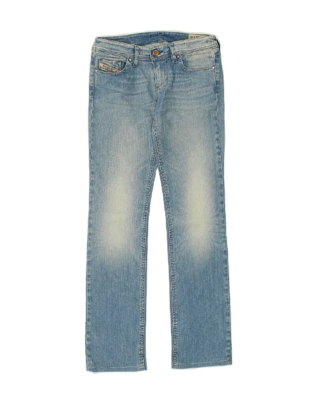 DIESEL Womens Lowky Straight Jeans W25 L32 Blue Cotton Comfortable Zip-Fly Denim Jeans DIESEL Womens Lowky Straight Jeans W25 L32 Blue Cotton Comfortable Zip-Fly Denim Jeans
