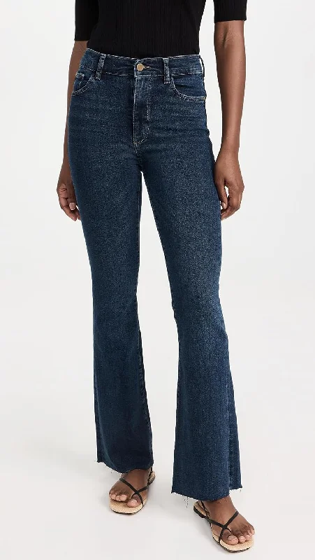DL1961 Women Bridget Bootcut High-Rise 31.5" in Seacliff Denim Jeans Pants Stylish Slim Fit Denim DL1961 Women Bridget Bootcut High-Rise 31.5" in Seacliff Denim Jeans Pants Stylish Slim Fit Denim