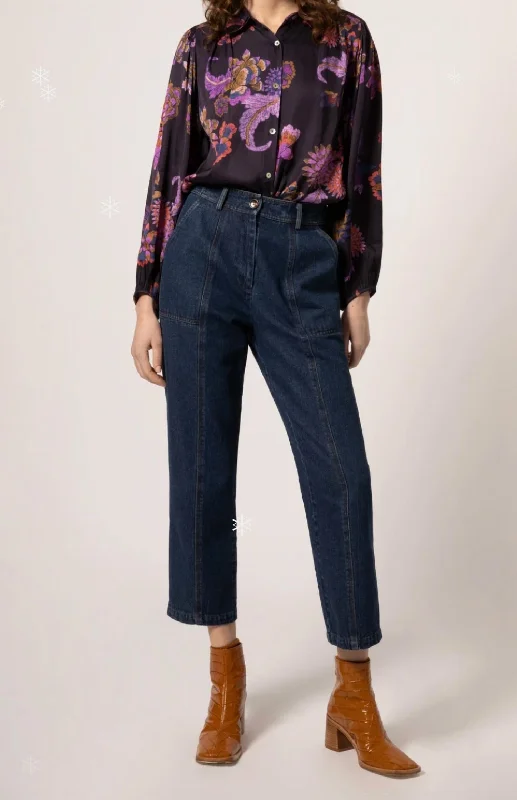 Frnch Pyrenee Denim Jeans In Blue Casual Skinny Fit Jeans