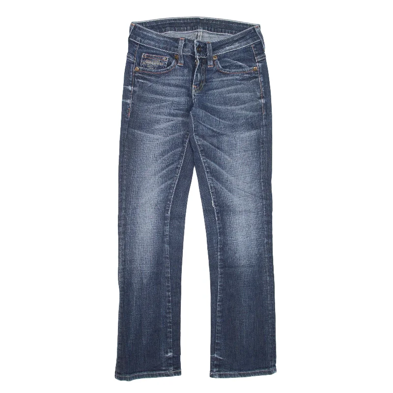 G-STAR Jeans Blue Denim Slim Bootcut Womens W26 L27 Fashionable White Denim Jeans