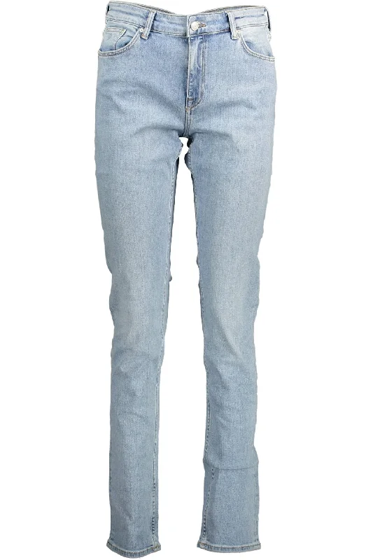 Gant Slim Fit Organic Cotton  Women's Jeans Fashionable Raw Hemmed Jeans