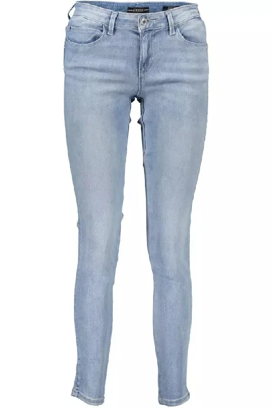 Guess Jeans Chic   for Sophisticated Women's Style Fashionable Raw Edge Jeans
