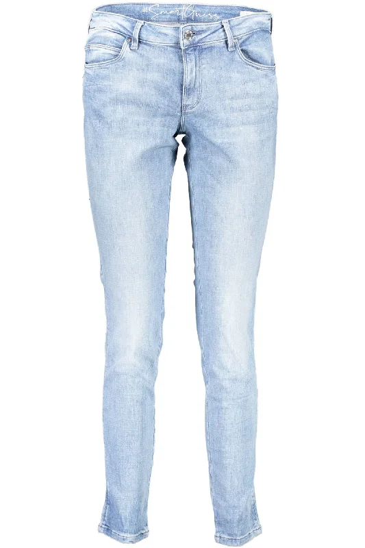 Guess Jeans Chic Skinny Mid-Rise  Women's Jeans Fashionable Raw Hem Bootcut Jeans