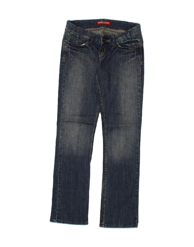 GUESS Womens Bootcut Jeans W30 L33 Blue Stylish Tapered Fit Jeans