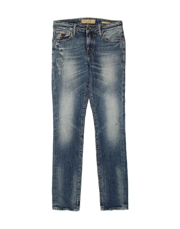 GUESS Womens Skinny Jeans W30 L35 Blue Cotton Fashionable Mom Jeans