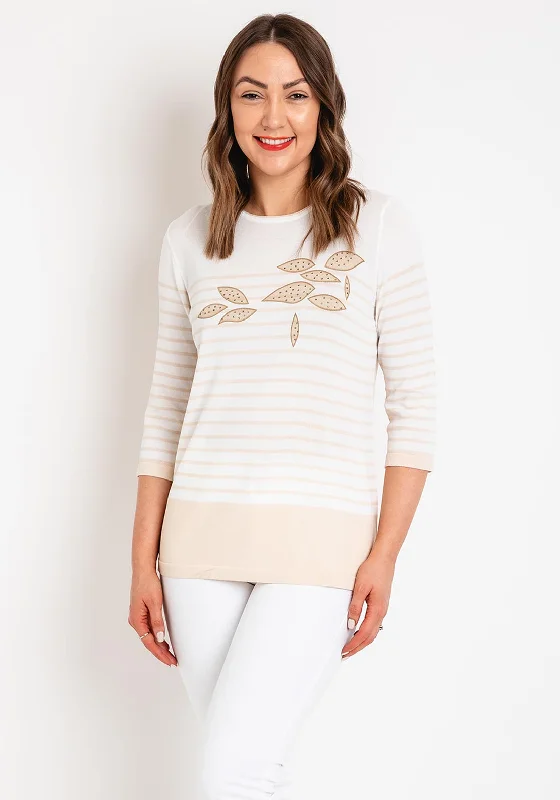 Natalia Collection Rhinestone Striped Sweater, Beige & Ivory Jersey Fabric Tulle Fabric Batik Fabric Natalia Collection Rhinestone Striped Sweater, Beige & Ivory Jersey Fabric Tulle Fabric Batik Fabric
