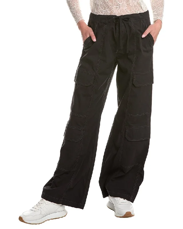 HUDSON Jeans Drawstring Parachute Wide Leg Cargo Pant Trendy Layered Pocket Jeans