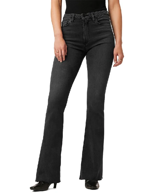 HUDSON Jeans Holly Washed Black Flare Jean Comfortable Jogger Style Jeans