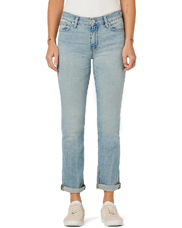 HUDSON Jeans Nico Mid-Rise Straight Ankle Glory Days Jean Comfortable Faded High-Rise Jeans HUDSON Jeans Nico Mid-Rise Straight Ankle Glory Days Jean Comfortable Faded High-Rise Jeans