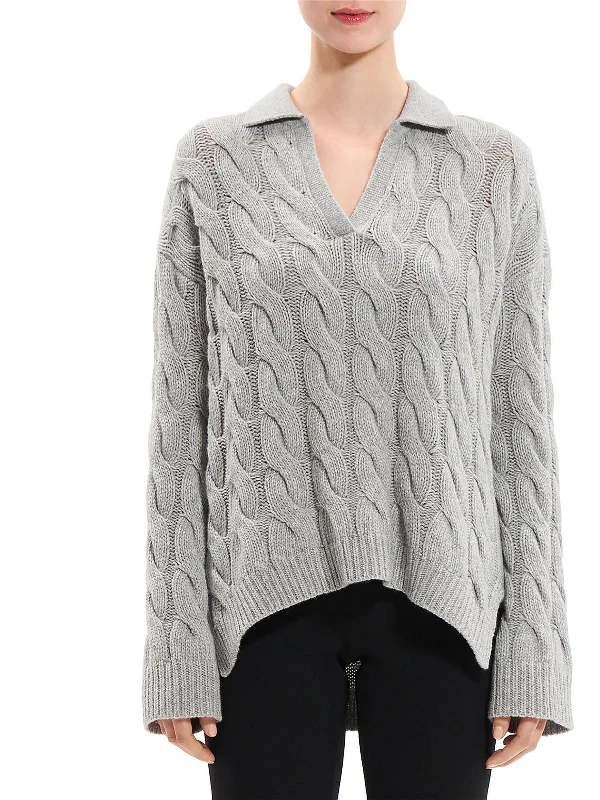KARENIA Womens Wool Cashmere V-Neck Sweater Faux Fur Fabric Real Fur Fabric Shearling Fabric KARENIA Womens Wool Cashmere V-Neck Sweater Faux Fur Fabric Real Fur Fabric Shearling Fabric