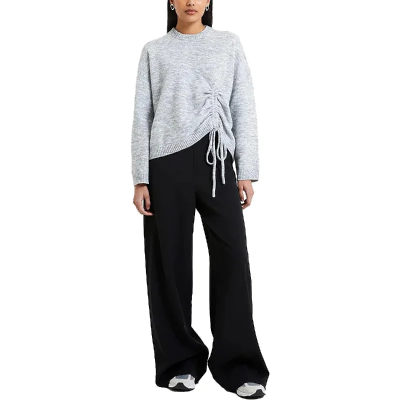 Kezia Womens Wool Blend Crewneck Pullover Sweater Cashmere Blend Cotton Blend Poly Blend