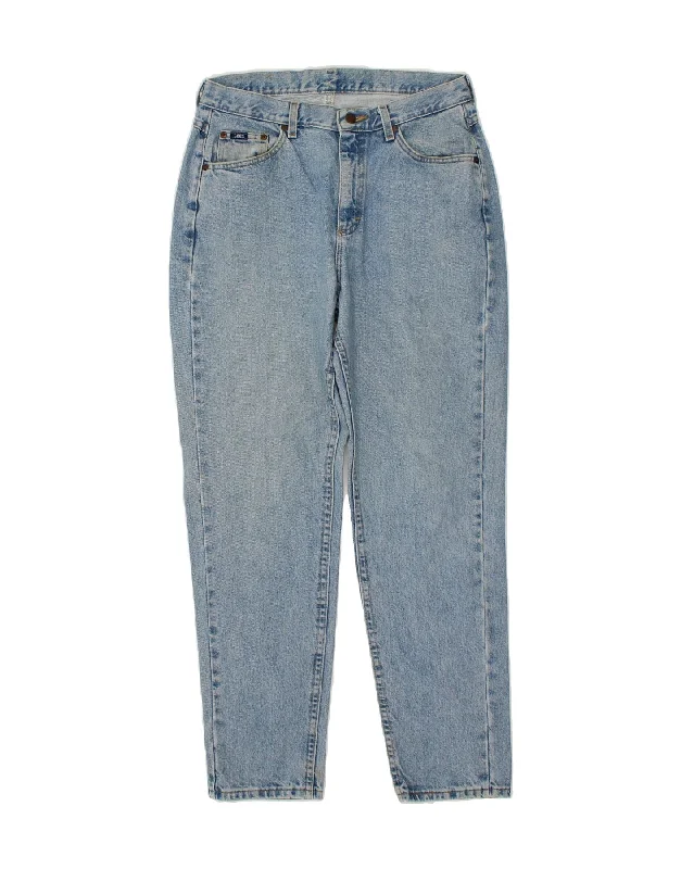 LEE Womens High Waist Tapered Jeans W30 L31 Blue Trendy Layered Pocket Jeans