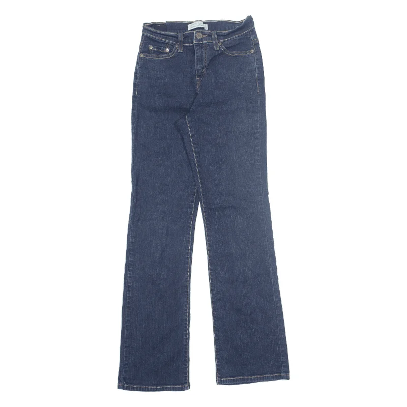 LEVI'S 512 Jeans Blue Denim Slim Bootcut Womens W25 L32 Comfortable Zip-Fly Denim Jeans