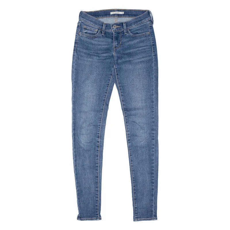 LEVI'S 710 Jeans Blue Denim Slim Tapered Stone Wash Womens W24 L30 Trendy Skinny High-Waist Jeans LEVI'S 710 Jeans Blue Denim Slim Tapered Stone Wash Womens W24 L30 Trendy Skinny High-Waist Jeans