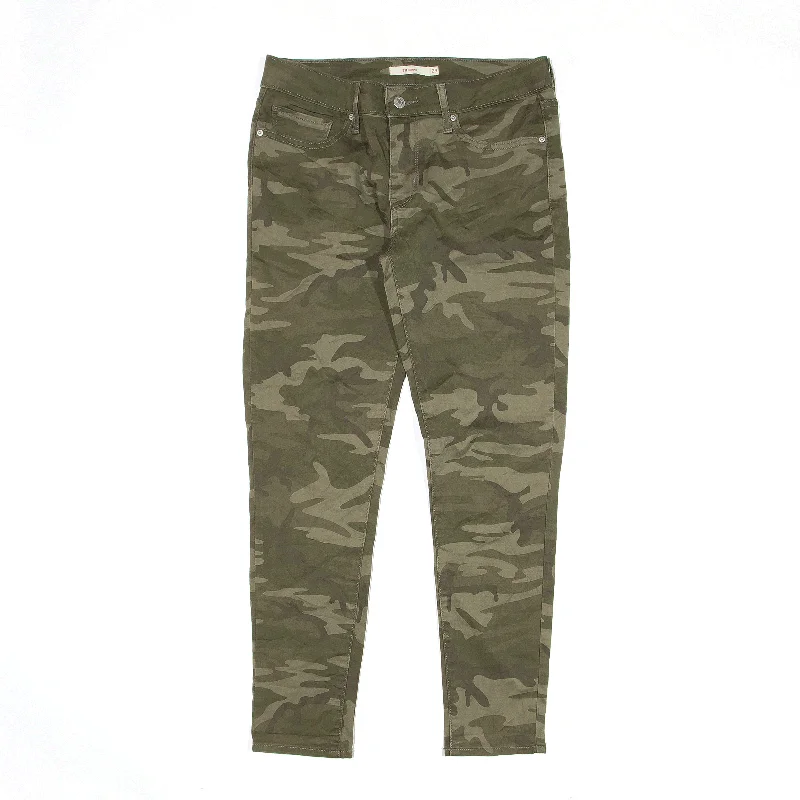 LEVI'S 711 Camo Jeans Green Denim Slim Skinny Womens W25 L27 Stylish Shredded Denim Jeans LEVI'S 711 Camo Jeans Green Denim Slim Skinny Womens W25 L27 Stylish Shredded Denim Jeans