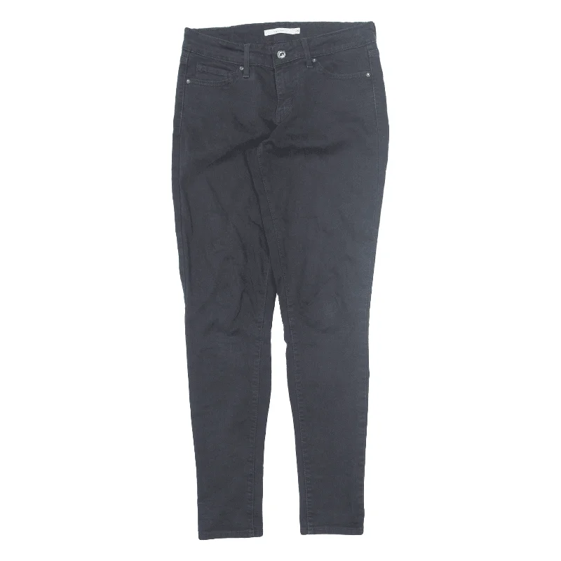 LEVI'S 711 Jeans Black Denim Slim Skinny Womens W26 L30 Casual Wide-Legged Denim Jeans LEVI'S 711 Jeans Black Denim Slim Skinny Womens W26 L30 Casual Wide-Legged Denim Jeans