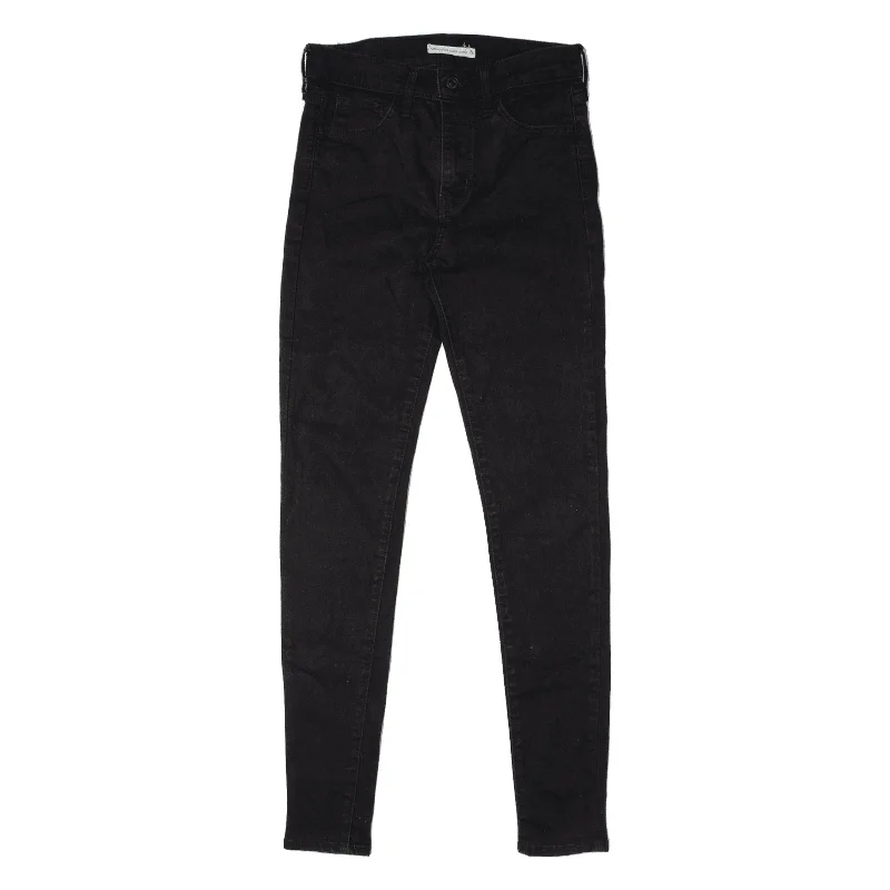 LEVI'S 720 High Rise Jeans Black Denim Slim Skinny Womens W28 L32 Fashionable Straight Cut Jeans LEVI'S 720 High Rise Jeans Black Denim Slim Skinny Womens W28 L32 Fashionable Straight Cut Jeans