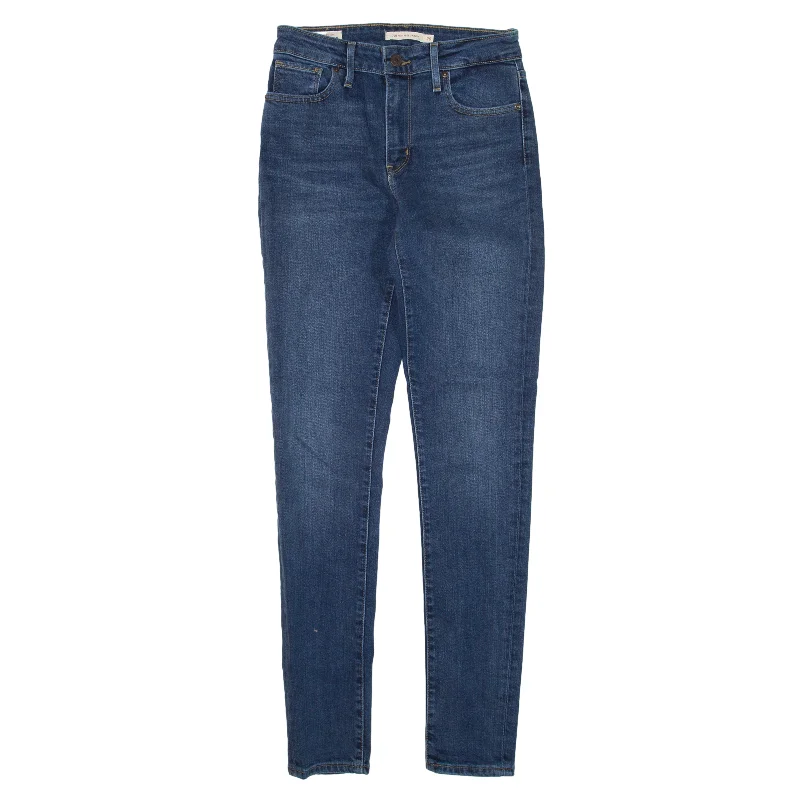 LEVI'S Premium Big E 721 High Rise Jeans Blue Denim Slim Skinny Womens W26 L32 Fashionable Straight Fit Denim LEVI'S Premium Big E 721 High Rise Jeans Blue Denim Slim Skinny Womens W26 L32 Fashionable Straight Fit Denim