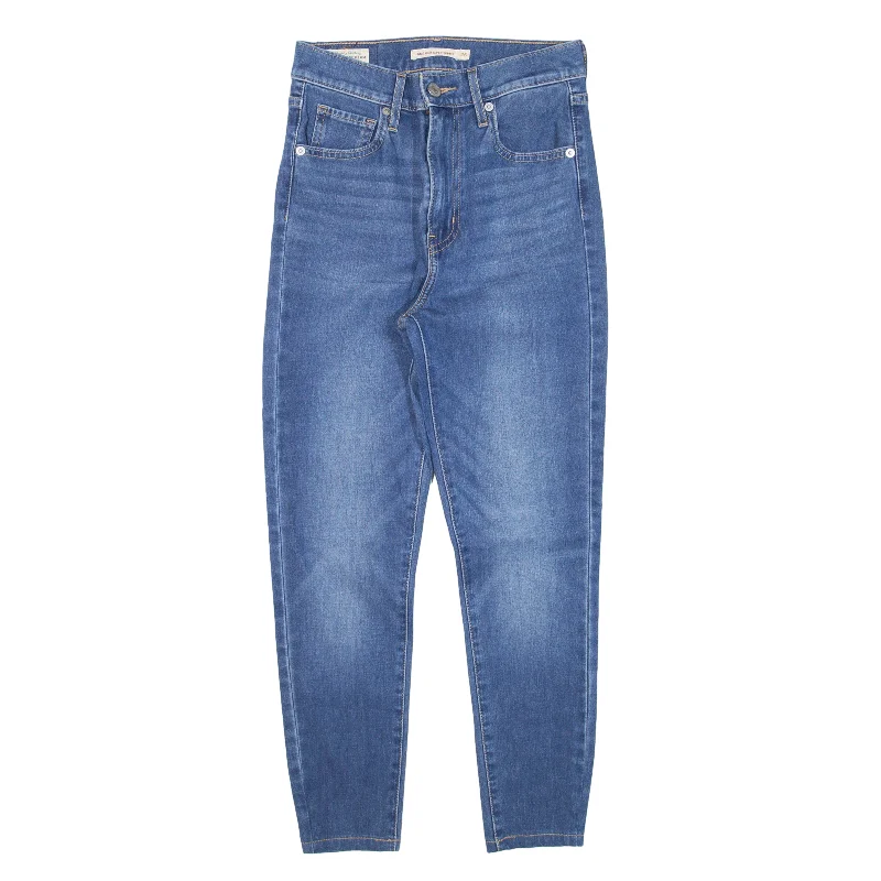 LEVI'S Premium Big E Mile High Jeans Blue Denim Slim Skinny Womens W22 L22 Stylish Stone-Wash Denim Jeans LEVI'S Premium Big E Mile High Jeans Blue Denim Slim Skinny Womens W22 L22 Stylish Stone-Wash Denim Jeans