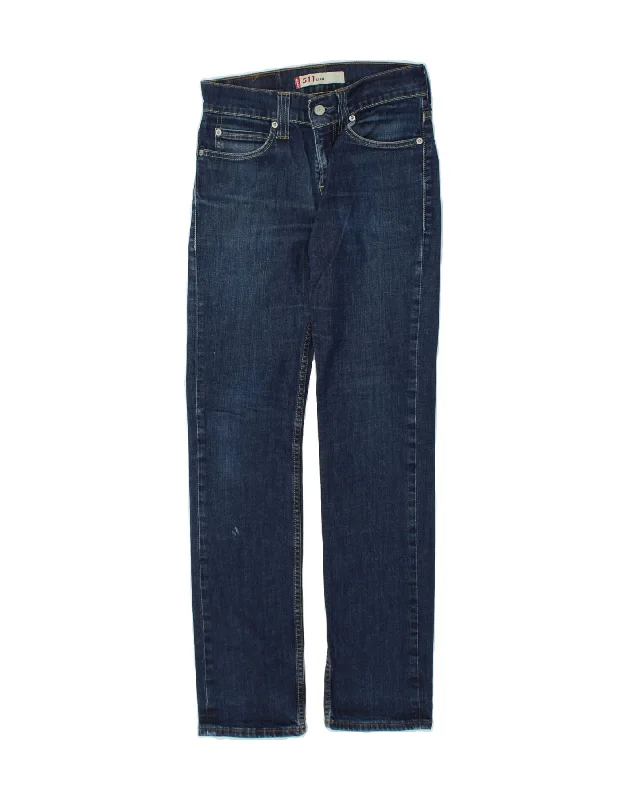 LEVI'S Womens 511 Slim Jeans W29 L34  Blue Cotton Comfortable Zip-Up Skinny Jeans