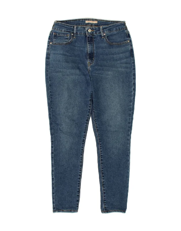 LEVI'S Womens 721 High Rise Skinny Jeans W30 L27 Blue Cotton Stylish Relaxed Fit Skinny Jeans