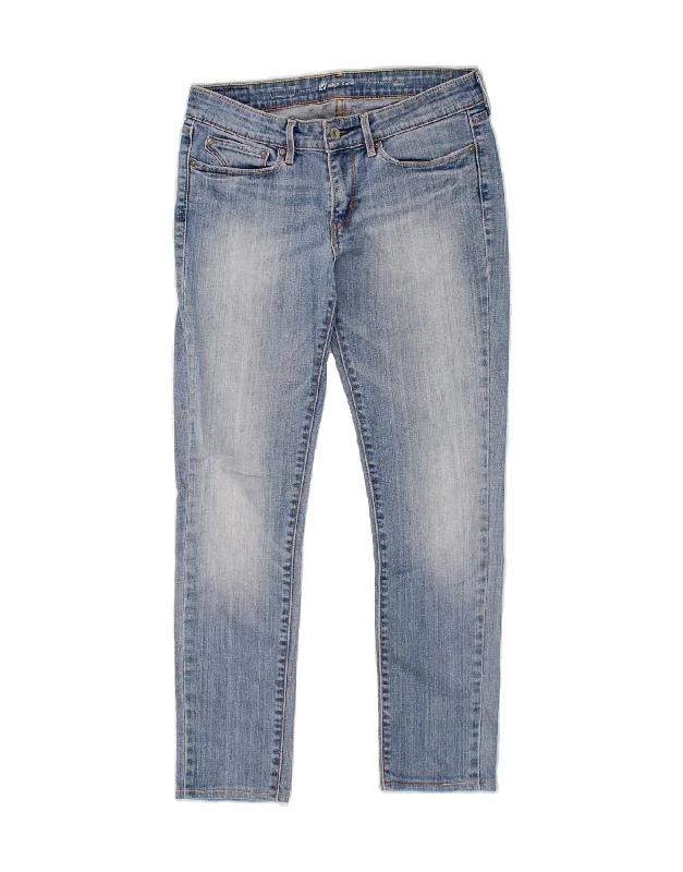 LEVI'S Womens Slight Curve Modern Rise Skinny Jeans W27 L26 Blue Elegant Raw Hem Jeans LEVI'S Womens Slight Curve Modern Rise Skinny Jeans W27 L26 Blue Elegant Raw Hem Jeans