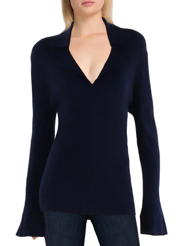 Luna Womens Collar Long Sleeve Pullover Sweater Graphic Sweater Embroidered Appliqued Luna Womens Collar Long Sleeve Pullover Sweater Graphic Sweater Embroidered Appliqued