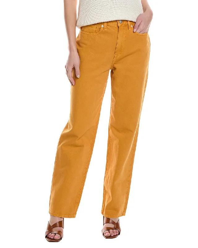 Madewell Baggy Ochre Fresco Straight Jean Trendy Colored Denim Jeans