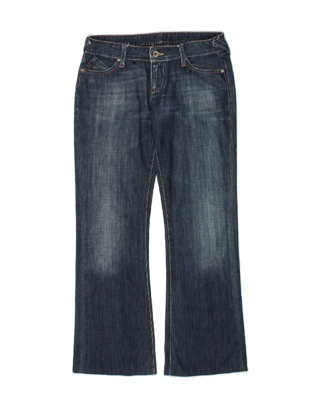 MELTIN' POT Womens Bootcut Jeans W29 L30 Navy Blue Cotton Stylish High-Rise Mom Jeans MELTIN' POT Womens Bootcut Jeans W29 L30 Navy Blue Cotton Stylish High-Rise Mom Jeans