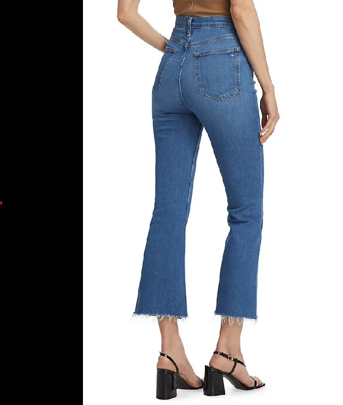 Rag & Bone Women Casey High-Rise Ankle Flare Jeans Cindy Blue Comfortable Boyfriend Jeans Rag & Bone Women Casey High-Rise Ankle Flare Jeans Cindy Blue Comfortable Boyfriend Jeans