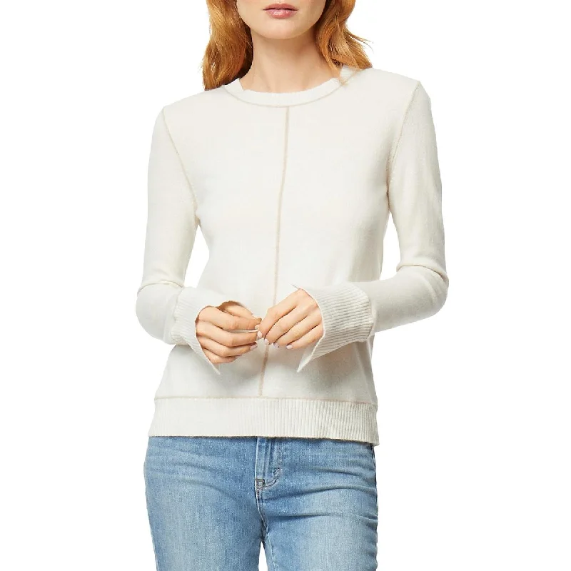 Sora Womens Wool Cashmere Pullover Sweater High Neck Crew Neck V-Neck