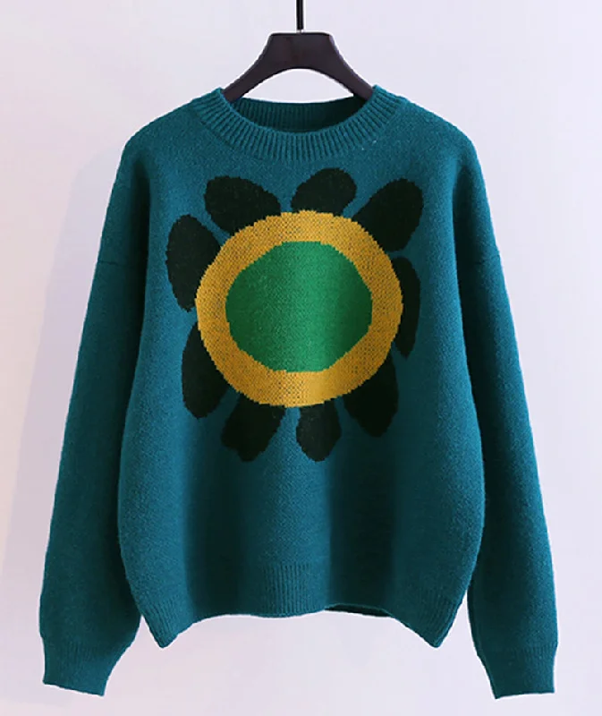 Sweater cute long sleeve sweater  063 Toggled Drawstring Belted